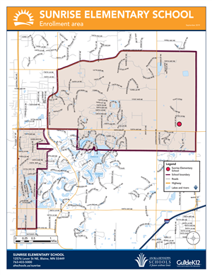 Sunrise enrollment area map 